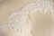 1 Yard Ivory Wiring Detailed Edging Beaded Scalloped Lace Trim for Bridal Veils and Wedding Dresses 4.5 Inch